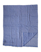 Blue Lace Stole Cotton Neck Wrap Shawl Scarf