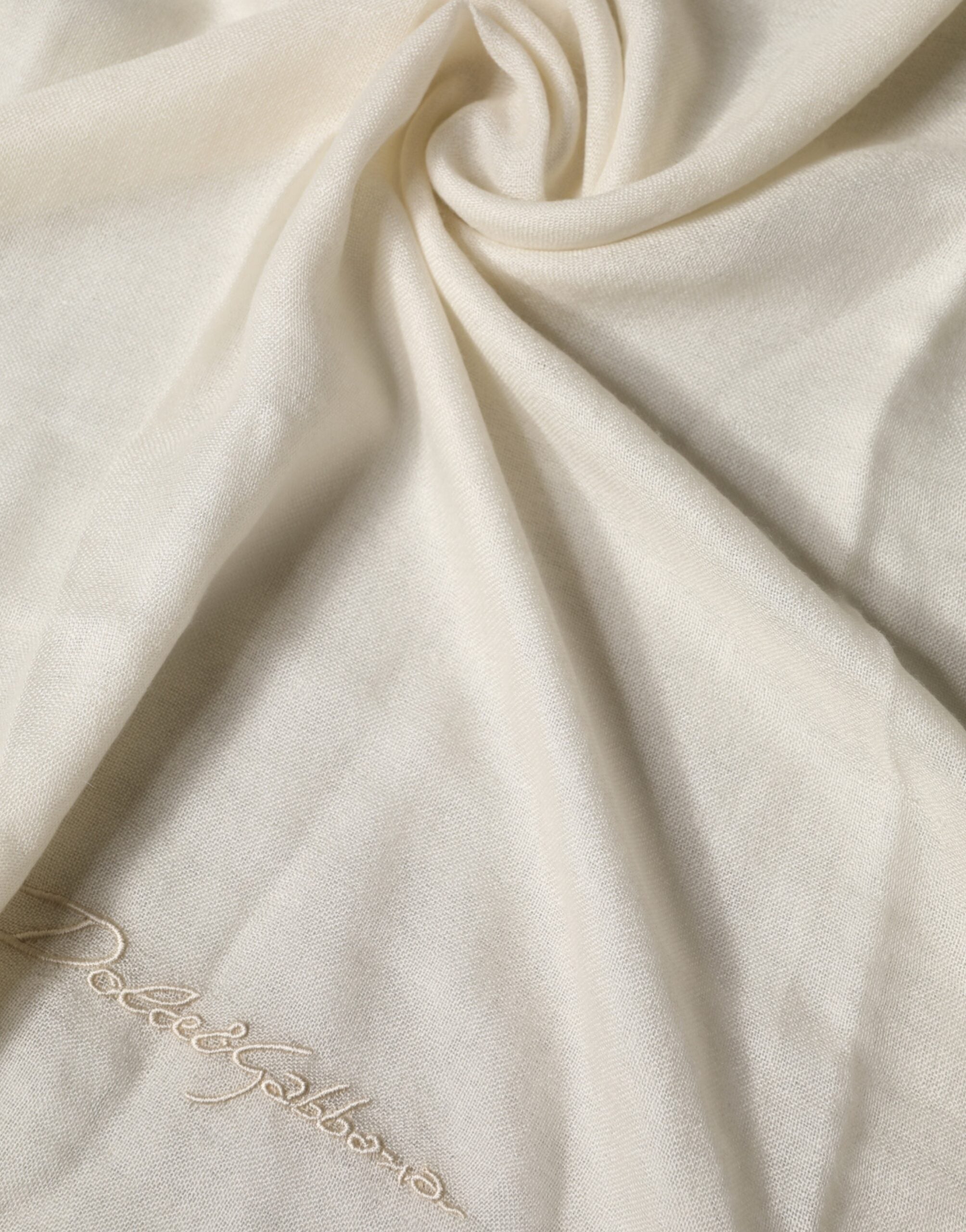 White Cashmere Knit Neck Wrap Shawl Scarf