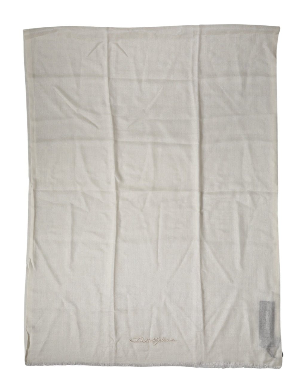 White Cashmere Knit Neck Wrap Shawl Scarf