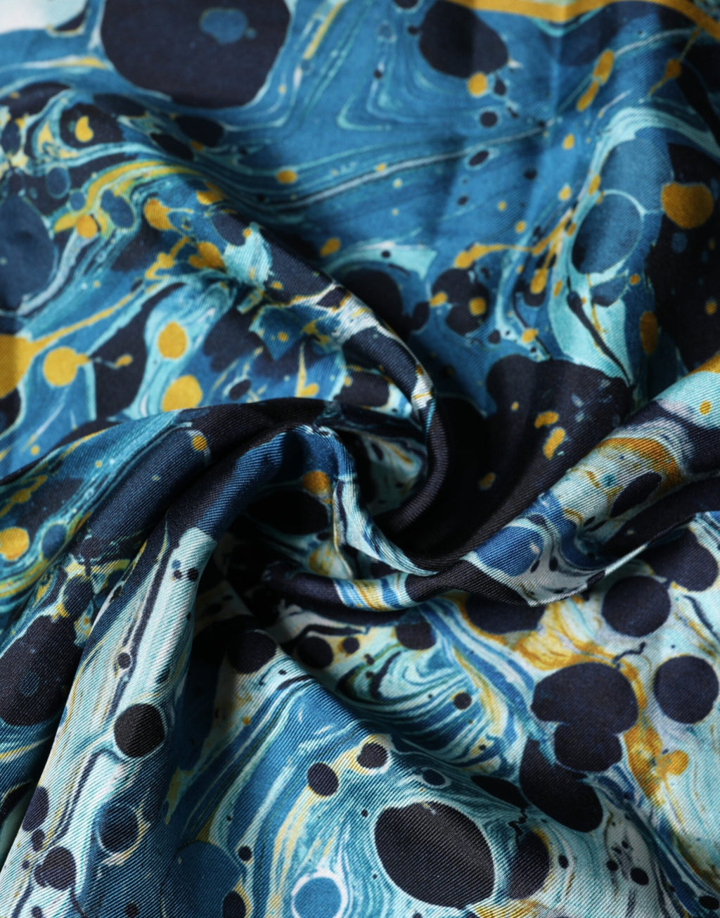 Multicolor Marble Square Foulard Scarf