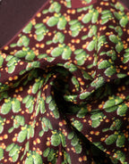 Brown Cactus Print Square Handkerchief Scarf