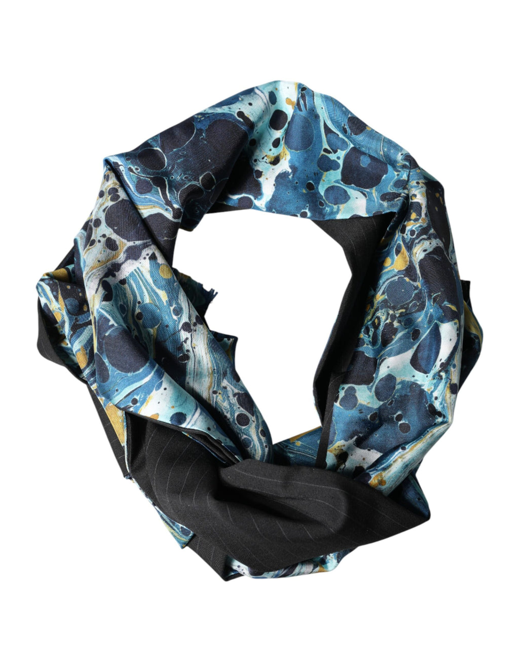 Multicolor Marble Neck Wrap Foulard Scarf