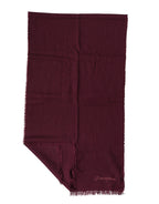 Maroon Cashmere Fringes Neck Wrap Shawl Scarf