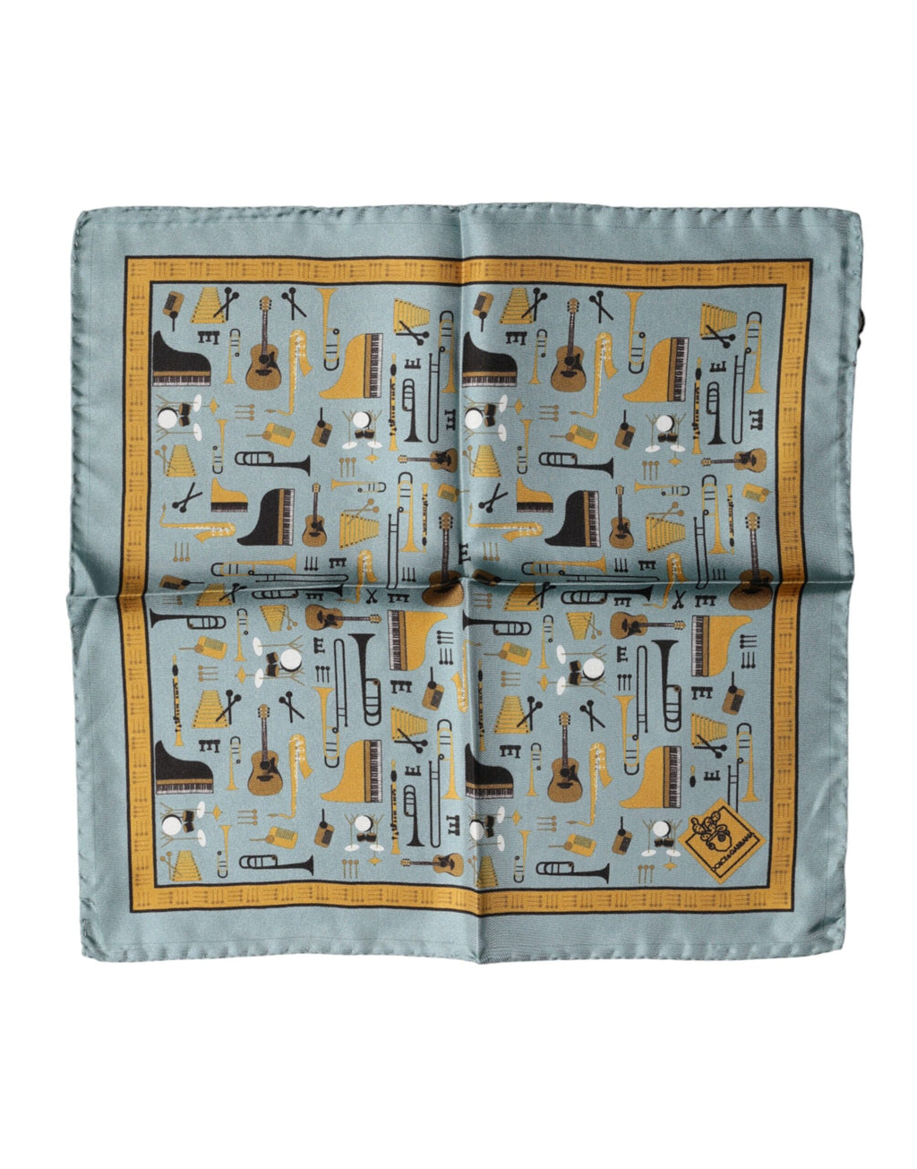 Blue Jazz Club Square Handkerchief Scarf