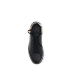 Black Calf Leather Bos Taurus Low Top Sneakers
