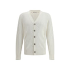 White Cotton Cardigan
