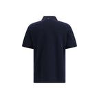 Blue Cotton Polo Shirt