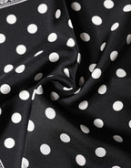 Black Polka Dot Square Handkerchief Scarf