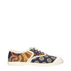 Multicolor Fabric Low Top Sneakers