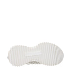 Beige Leather Low Top Sneakers