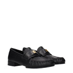 Black Leather Slip-On Loafers