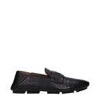 Black Leather Slip-On Loafers