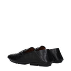 Black Leather Slip-On Loafers