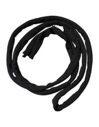 Black Wool Knitted Neck Wrap Shawl Men Scarf