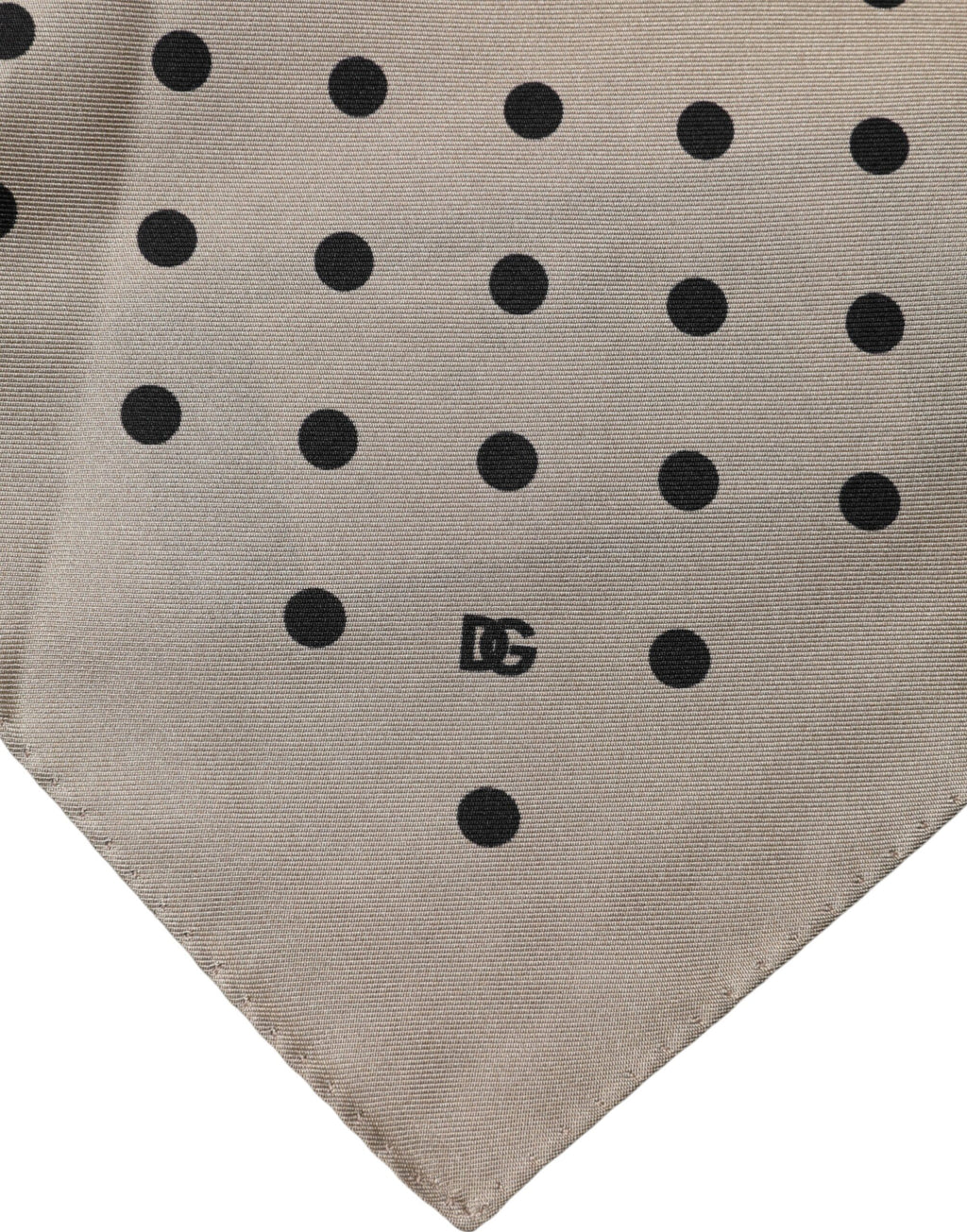 Brown Polka Dot Square Handkerchief Scarf