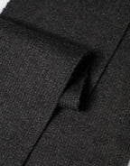 Black Cashmere Knit Neck Wrap Foulard Scarf