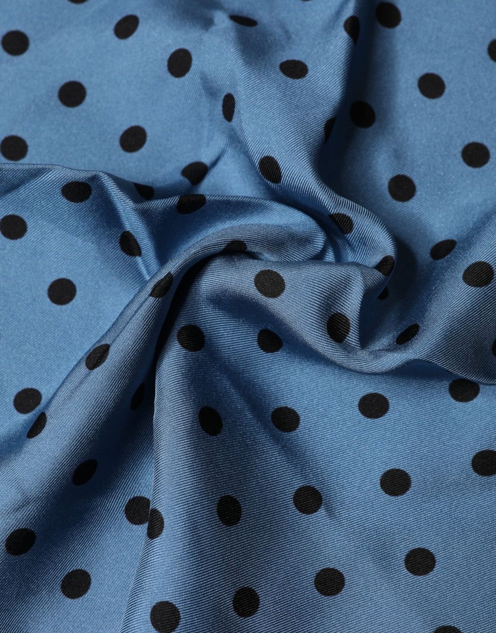 Blue Polka Dot Square Handkerchief Scarf