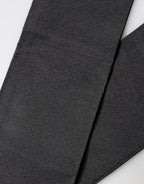 Black Silk Fringes Neck Wrap Foulard Scarf