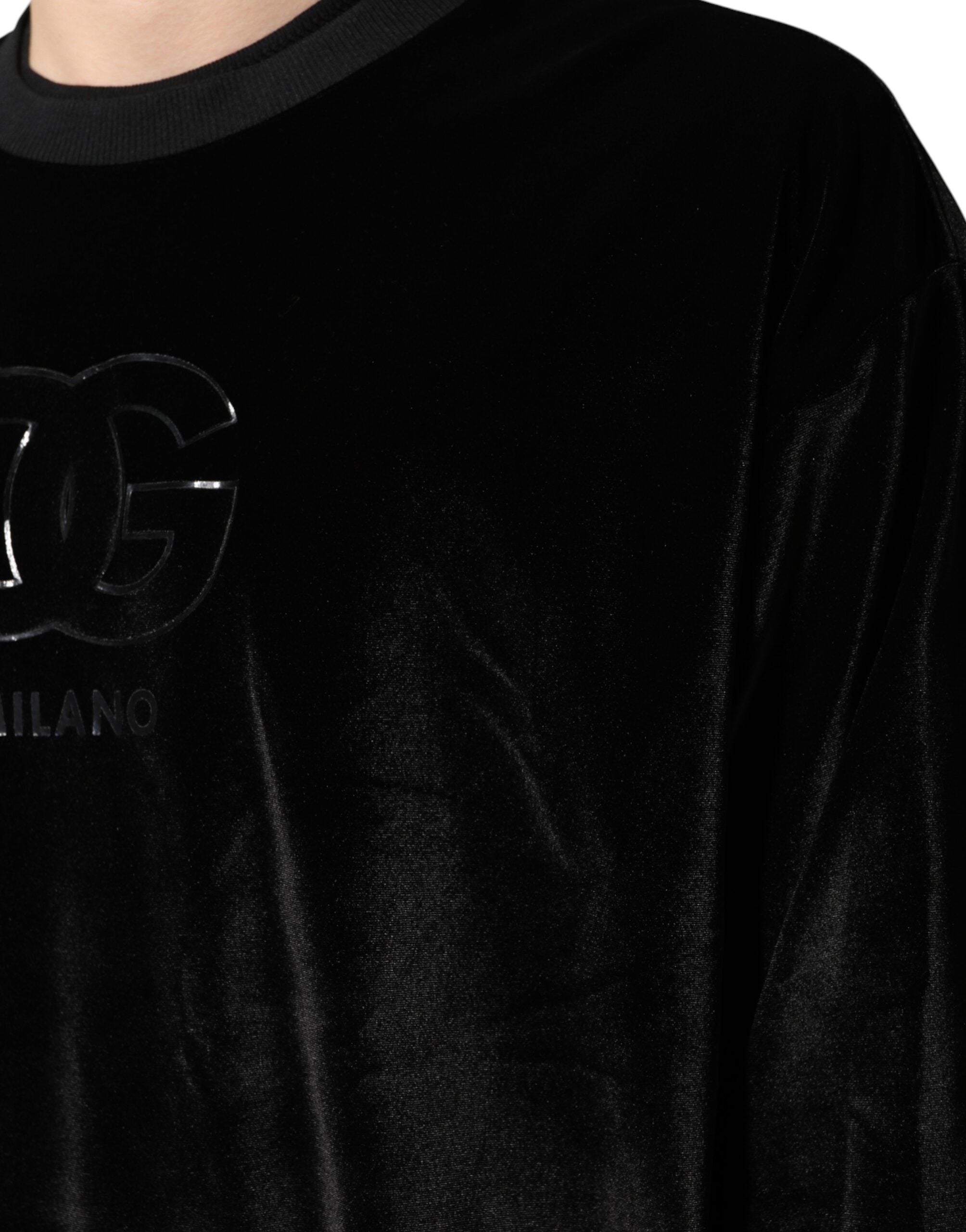 Black DG Logo Crew Neck Sweatshirt Sweater