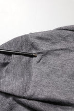 Gray Cashmere V-Neck Men Pullover Sweater