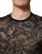 Multicolor Camouflage Long Sleeves T-shirt
