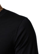 Black Cashmere V-Neck Men Pullover Sweater
