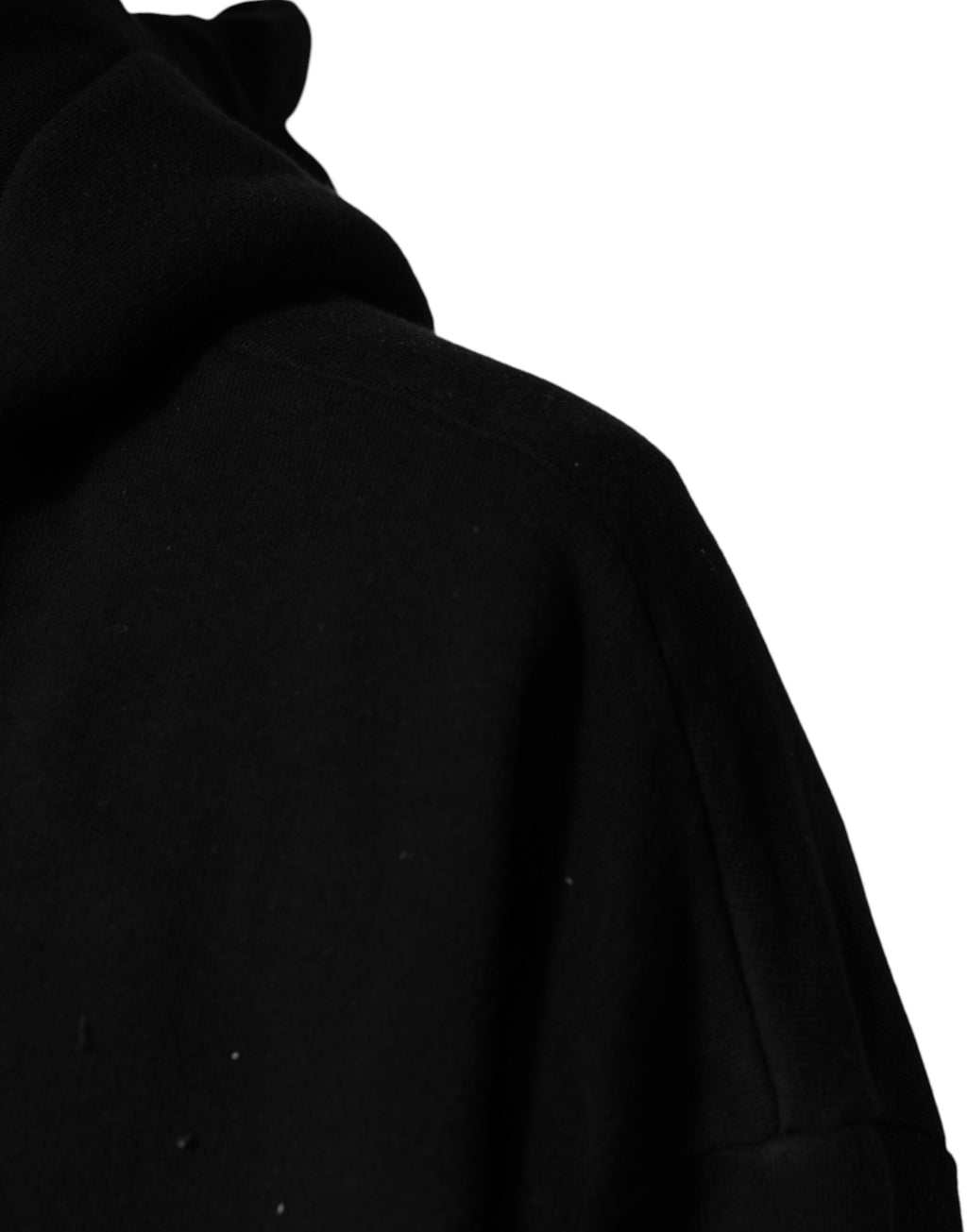 Black LOVE Cotton Hooded Sweatshirt Sweater