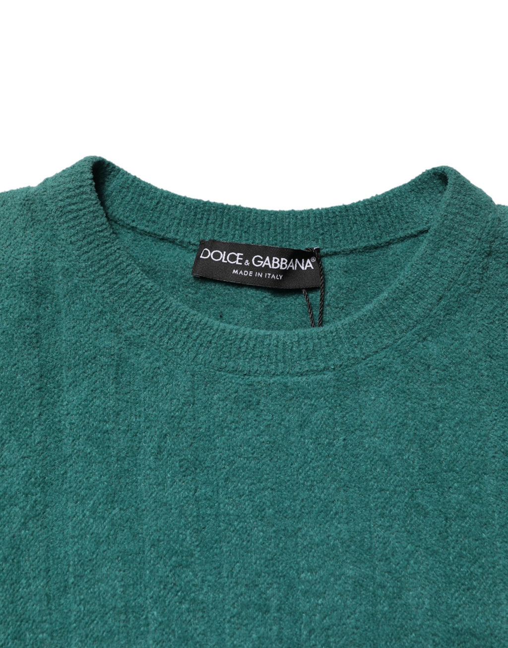 Dark Green Cotton Blend Men Crew Neck T-shirt
