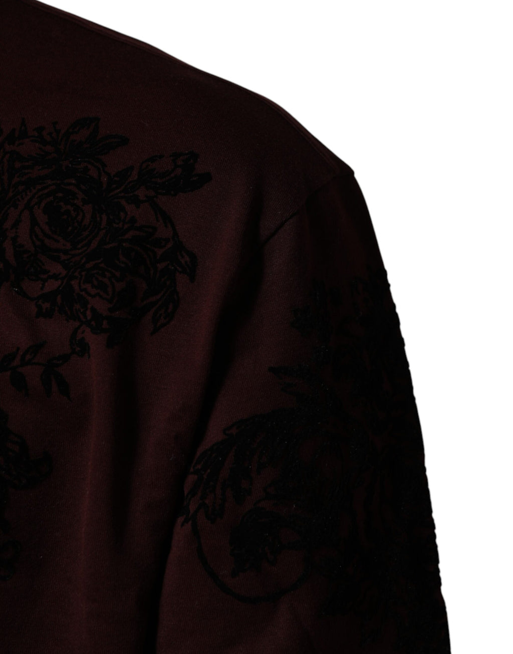 Maroon DG Crown Floral Crewneck Men T-shirt