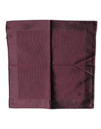 Maroon Logo Silk Square Handkerchief Scarf