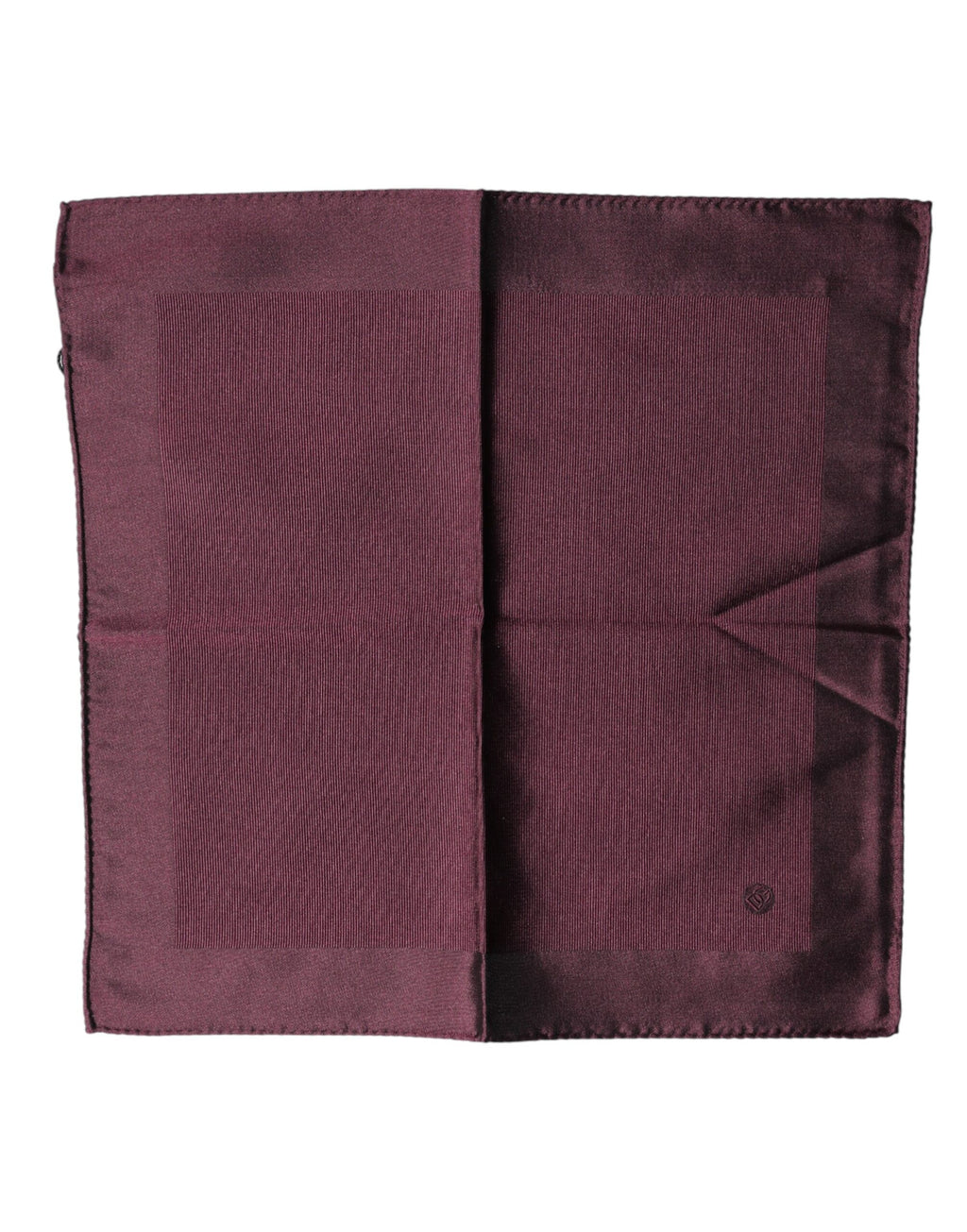 Maroon Logo Silk Square Handkerchief Scarf