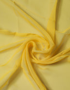 Yellow Silk Neck Wrap Square Foulard Scarf