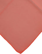 Orange Silk Neck Wrap Square Foulard  Scarf