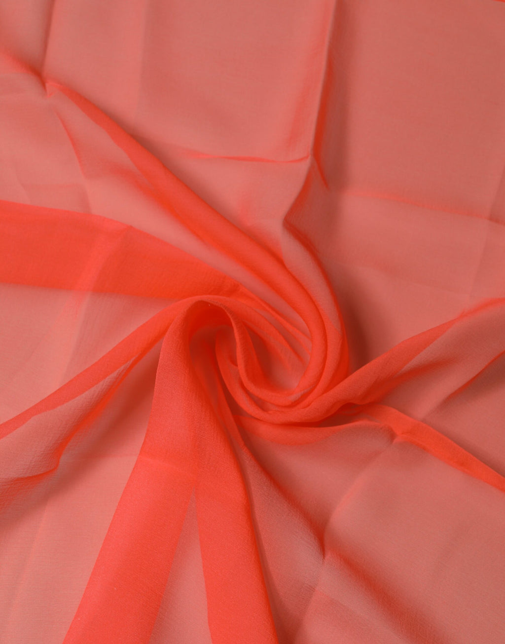 Orange Silk Neck Wrap Square Foulard  Scarf