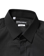 Black GOLD Cotton Men Dress Formal Shirt