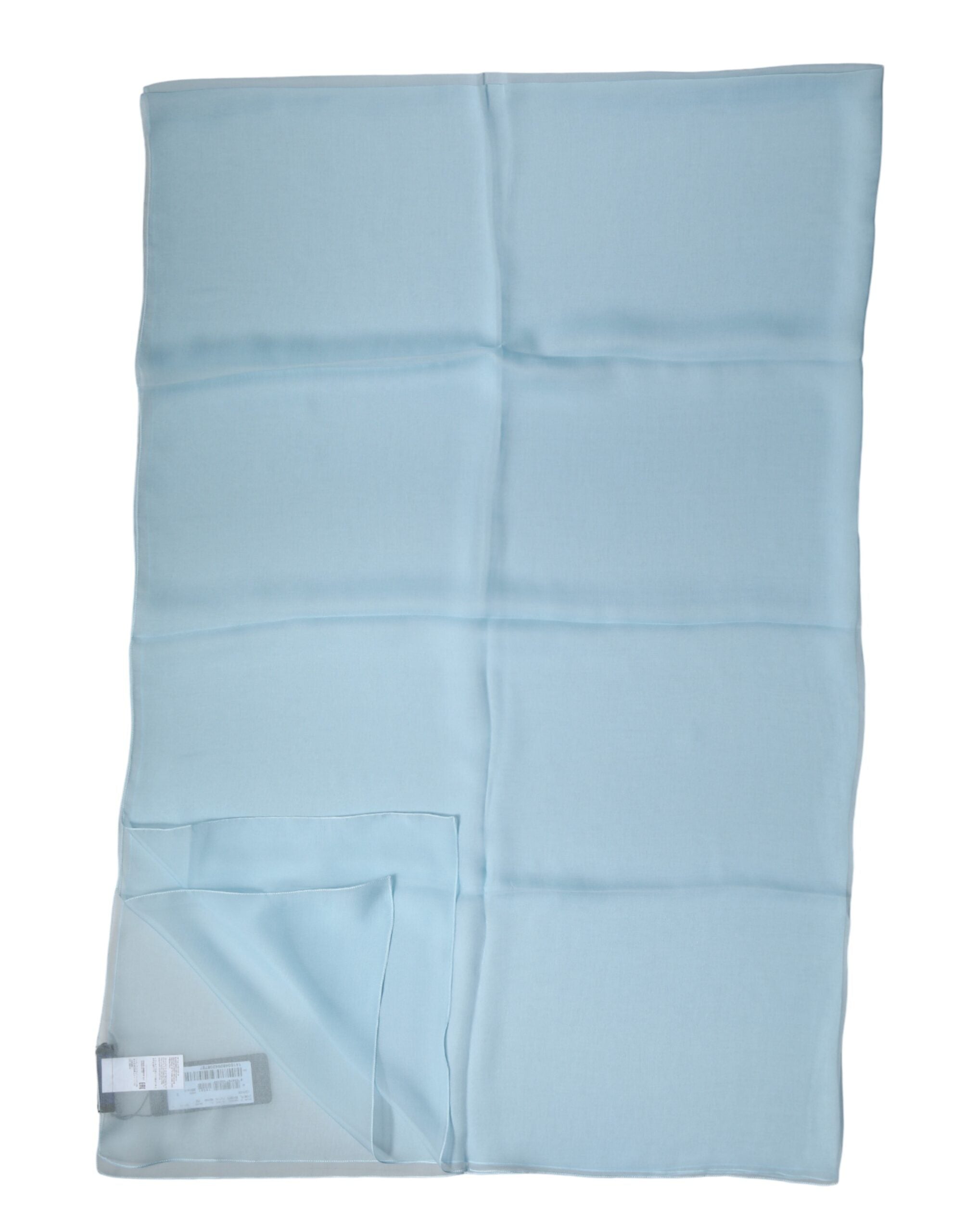 Light Blue Stole Silk Neck Wrap Shawl Scarf