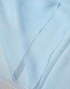 Light Blue Stole Silk Neck Wrap Shawl Scarf