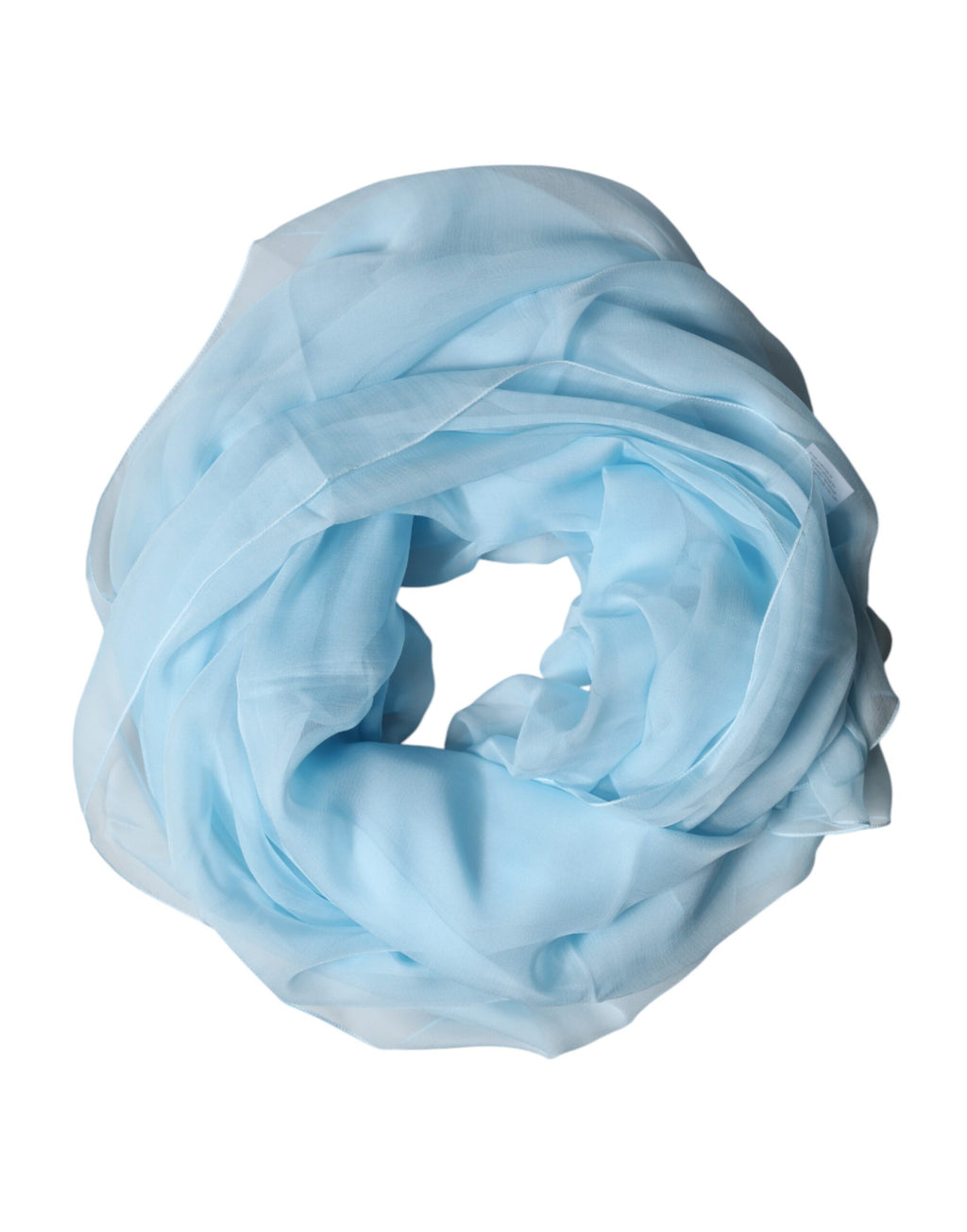 Light Blue Stole Silk Neck Wrap Shawl Scarf