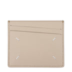 Beige Leather Cardholder
