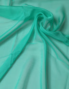 Green Stole Silk Neck Wrap Shawl Scarf