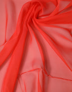Red Stole Silk Neck Wrap Shawl Scarf
