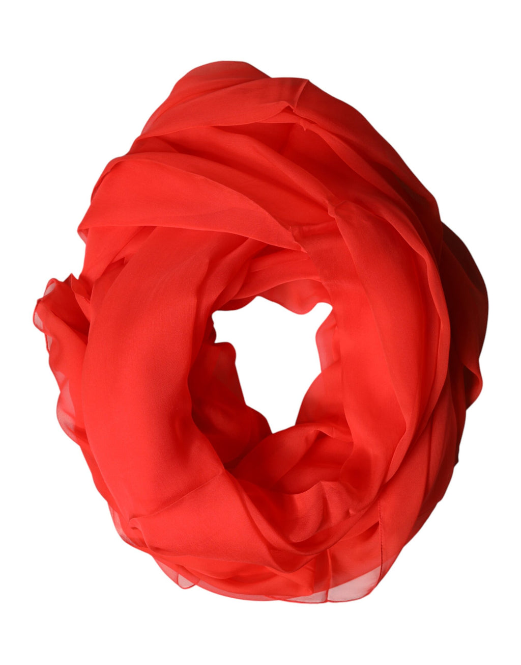Red Stole Silk Neck Wrap Shawl Scarf
