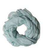 Light Teal Silk Stole Neck Wrap Shawl  Scarf