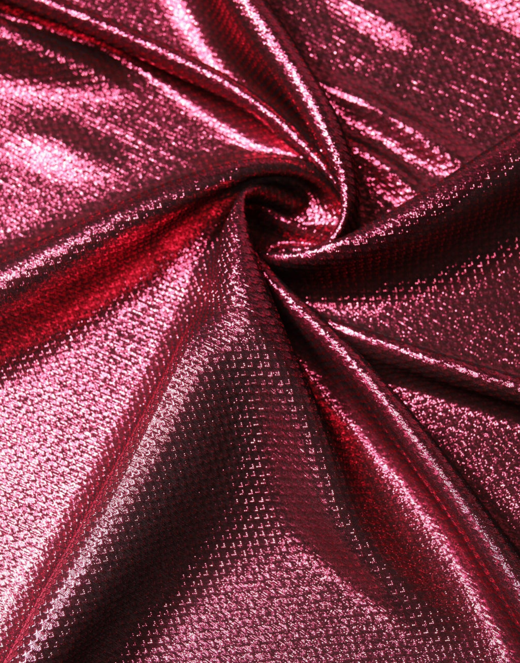Metallic Pink Silk Square Foulard Scarf