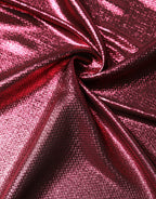 Metallic Pink Silk Square Foulard Scarf