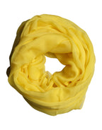 Yellow Silk Stole Neck Wrap Shawl Men 200cm x 130cm Scarf