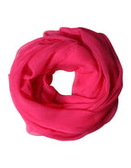Pink Silk Stole Neck Wrap Shawl Men 174cm x 128.5cm Scarf