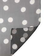 Black Polka Dot Silk Neck Wrap Shawl 205cm x 137cm Scarf