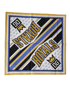 Multicolor DG Royals Square Foulard Men 50cm x 50cm Scarf