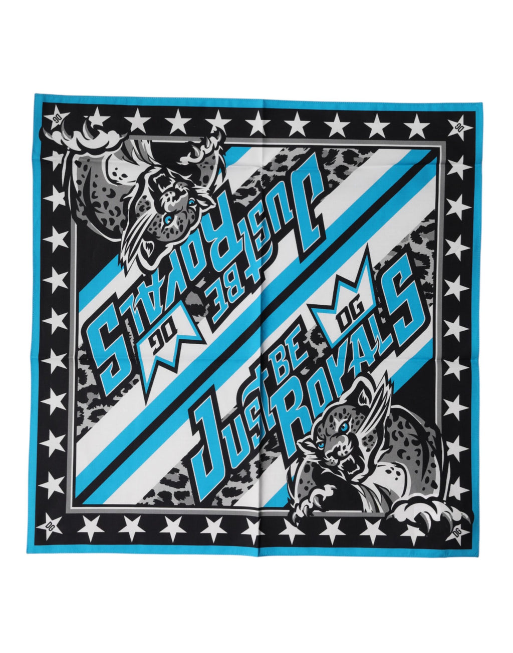 Multicolor DG Royals Square Foulard 51.5cm x 51cm Scarf